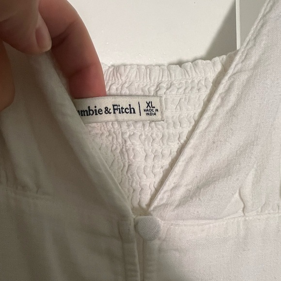 Abercrombie White Button-Through Midaxi Dress - Picture 4 of 4